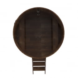 Купель Круглая Bentwood из сращенных ламелей мореной лиственницы 1,50 х 1,50 х 1,4 м