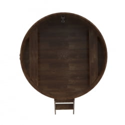 Купель Круглая Bentwood из сращенных ламелей мореной лиственницы 1,80 х 1,80 х 1,1 м