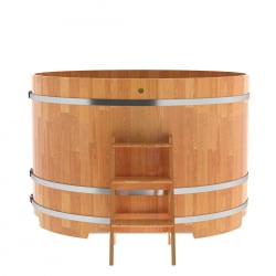Купель Круглая Bentwood из сращенных ламелей натуральной лиственницы 1,80 х 1,80 х 1,2 м