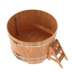 Купель Круглая Bentwood из сращенных ламелей натуральной лиственницы 1,80 х 1,80 х 1,2 м