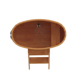 Купель овальная Bentwood из сращенных ламелей натуральной лиственницы 0,59 х 1,06 х 1,0 м