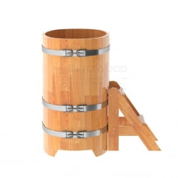 Купель овальная Bentwood из сращенных ламелей натуральной лиственницы 0,59 х 1,06 х 1,0 м