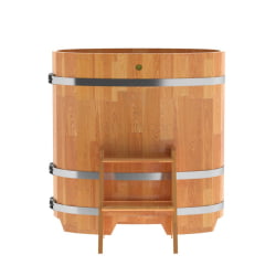 Купель овальная Bentwood из сращенных ламелей натуральной лиственницы 0,59 х 1,06 х 1,1 м