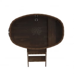 Купель овальная Bentwood из сращенных ламелей мореной лиственницы 0,76 х 1,16 х 1,0 м