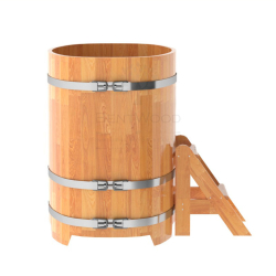 Купель овальная Bentwood из сращенных ламелей натуральной лиственницы 0,76 х 1,16 х 1,1 м