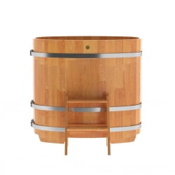 Купель овальная Bentwood из сращенных ламелей натуральной лиственницы 0,76 х 1,16 х 1,1 м