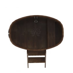 Купель овальная Bentwood из сращенных ламелей мореной лиственницы 0,76 х 1,16 х 1,1 м
