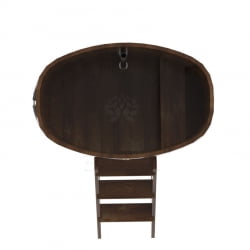 Купель овальная Bentwood из сращенных ламелей мореной лиственницы 0,76 х 1,16 х 1,2 м