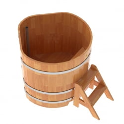 Купель угловая Bentwood из сращенных ламелей натуральной лиственницы 1,03х1,03 Высота 1,0 м