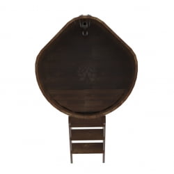 Купель угловая Bentwood из сращенных ламелей мореной лиственницы 1,03х1,03 Высота 1,4 м