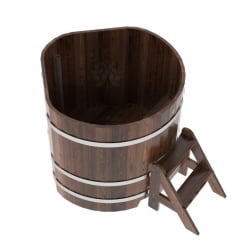 Купель угловая Bentwood из мореной лиственницы Премиум 1,03х1,03 Высота 1,0 м