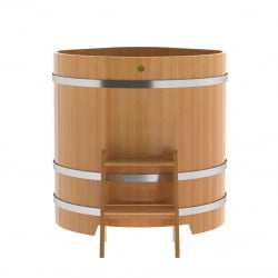 Купель угловая Bentwood из натуральной лиственницы Премиум 1,03х1,03 Высота 1,1 м