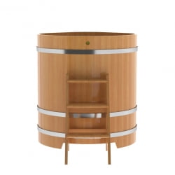 Купель угловая Bentwood из натуральной лиственницы Премиум 1,03х1,03 Высота 1,2 м