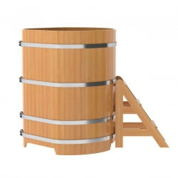 Купель угловая Bentwood из натуральной лиственницы Премиум 1,03х1,03 Высота 1,4 м