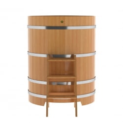 Купель угловая Bentwood из натуральной лиственницы Премиум 1,03х1,03 Высота 1,4 м