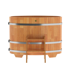 Купель овальная Bentwood из сращенных ламелей натуральной лиственницы 0,69 х 1,31 х 1,0 м