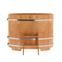 Купель овальная Bentwood из сращенных ламелей натуральной лиственницы 0,80 х 1,42 х 1,1 м