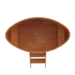 Купель овальная Bentwood из сращенных ламелей натуральной лиственницы 0,92 х 1,66 х 1,0 м