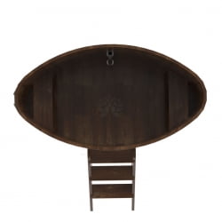 Купель овальная Bentwood из сращенных ламелей мореной лиственницы 0,92 х 1,66 х 1,2 м