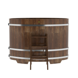 Купель овальная Bentwood из сращенных ламелей мореной лиственницы 0,92 х 1,66 х 1,2 м