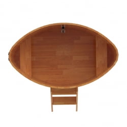 Купель овальная Bentwood из сращенных ламелей натуральной лиственницы 1,02 х 1,68 х 1,0 м