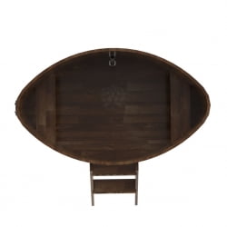 Купель овальная Bentwood из сращенных ламелей мореной лиственницы 1,02 х 1,68 х 1,0 м