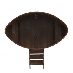 Купель овальная Bentwood из сращенных ламелей мореной лиственницы 1,02 х 1,68 х 1,2 м