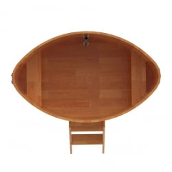 Купель овальная Bentwood из сращенных ламелей натуральной лиственницы 1,08 х 1,75 х 1,0 м