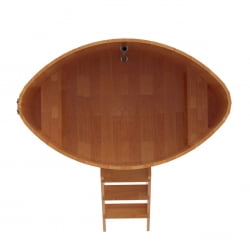 Купель овальная Bentwood из сращенных ламелей натуральной лиственницы 1,08 х 1,75 х 1,2 м