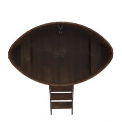 Купель овальная Bentwood из сращенных ламелей мореной лиственницы 1,08 х 1,75 х 1,4 м