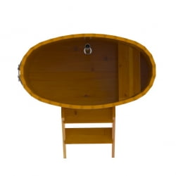 Купель Овальная Bentwood из натуральной лиственницы Рустик 0,59 х 1,06 х 1,0 м