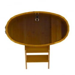 Купель Овальная Bentwood из натуральной лиственницы Рустик 0,59 х 1,06 х 1,1 м