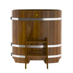 Купель Овальная Bentwood из морёной лиственницы Рустик 0,59 х 1,06 х 1,1 м