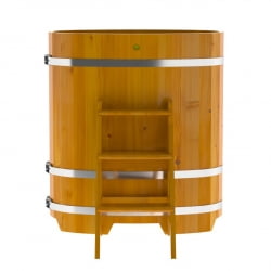 Купель Овальная Bentwood из натуральной лиственницы Рустик 0,59 х 1,06 х 1,2 м
