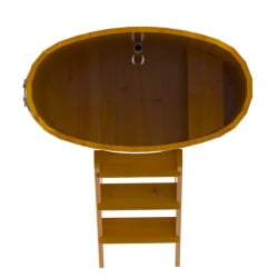 Купель Овальная Bentwood из натуральной лиственницы Рустик 0,59 х 1,06 х 1,2 м