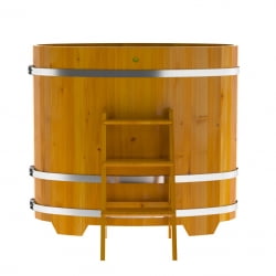 Купель Овальная Bentwood из натуральной лиственницы Рустик 0,69 х 1,31 х 1,2 м