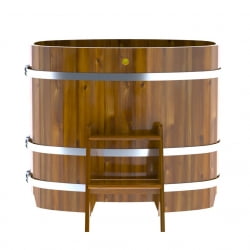 Купель Овальная Bentwood из морёной лиственницы Рустик 0,76 х 1,16 х 1,0 м