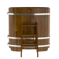 Купель Овальная Bentwood из морёной лиственницы Рустик 0,76 х 1,16 х 1,2 м