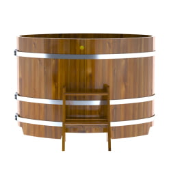 Купель Овальная Bentwood из морёной лиственницы Рустик 0,80 х 1,42 х 1,0 м