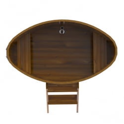 Купель Овальная Bentwood из морёной лиственницы Рустик 0,80 х 1,42 х 1,0 м