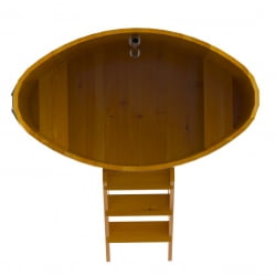 Купель Овальная Bentwood из натуральной лиственницы Рустик 0,80 х 1,42 х 1,2 м