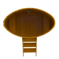 Купель Овальная Bentwood из натуральной лиственницы Рустик 0,80 х 1,42 х 1,4 м