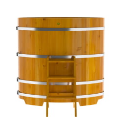 Купель Овальная Bentwood из натуральной лиственницы Рустик 0,80 х 1,42 х 1,4 м
