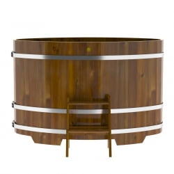 Купель Овальная Bentwood из морёной лиственницы Рустик 0,92 х 1,66 х 1,1 м