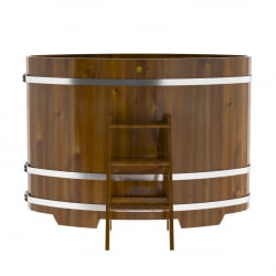 Купель Овальная Bentwood из морёной лиственницы Рустик 0,92 х 1,66 х 1,2 м