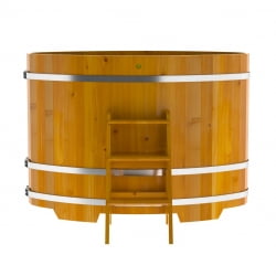 Купель Овальная Bentwood из натуральной лиственницы Рустик 0,92 х 1,66 х 1,2 м