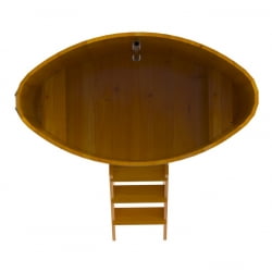 Купель Овальная Bentwood из натуральной лиственницы Рустик 0,92 х 1,66 х 1,4 м