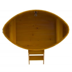 Купель Овальная Bentwood из натуральной лиственницы Рустик 1,08 х 1,75 х 1,0 м