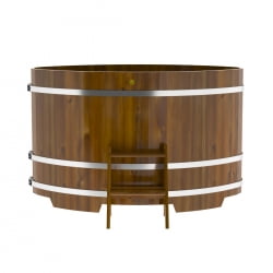Купель Овальная Bentwood из морёной лиственницы Рустик 1,08 х 1,75 х 1,1 м