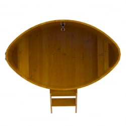 Купель Овальная Bentwood из натуральной лиственницы Рустик 1,08 х 1,75 х 1,1 м
